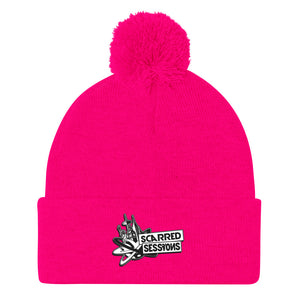 Scarred Sessions Pom-Pom Beanie